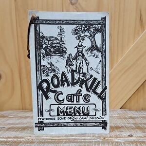 Vintage | Roadkill Cafe Menu | Gag Gift | Souvenir